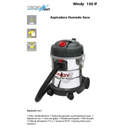 WINDY 120 IF - Aspiradora eléctrica seco y humedo, Marca Lavor