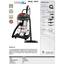 Aspirador de polvo y liquido Windy 150 IF