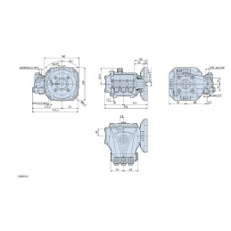 Bomba de Alta Presion RCA 2G22 E Con brida Flecha hueca de Ø5/8, Para Motor Nema 56C