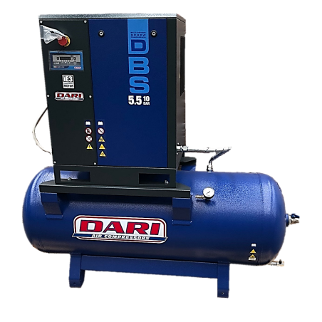 Compresor de tornillo de 7.5hp trifásico, 270L