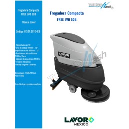 Fregadora de pisos profesional hombre a pie FREE EVO 50 BT