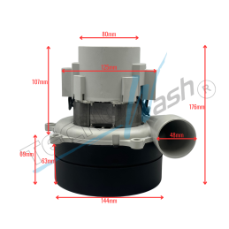 Motor Con Cuerno Para Aspiradora Soteco, Cod. Cdr-1214-120