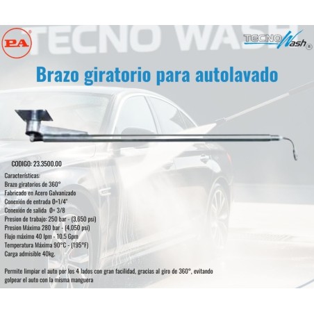 Brazo Giratorio Para Autolavado 360°, Marca Pa, 28.3500.00