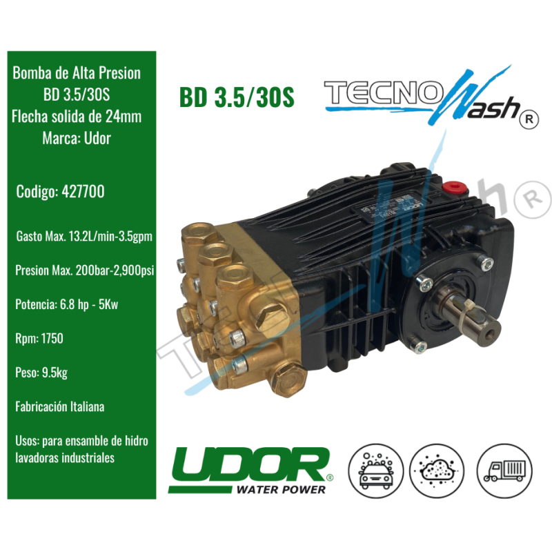 Bomba Udor BD 3.5/30 S: Potencia Italiana, Rendimiento Insuperable.