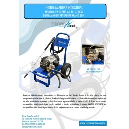 Hidro lavadora Industrial Trifásica 7.5hp, TWH7.5HP-BP-CA