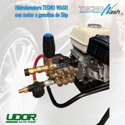 Hidrolavadora agua fría con Motor Honda a gasolina de 5HP