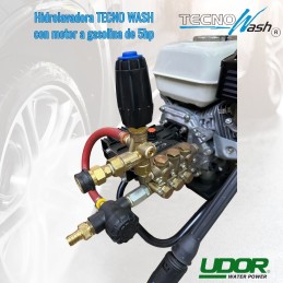 Hidrolavadora agua fría con Motor Honda a gasolina de 5HP