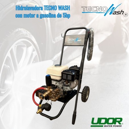 Hidrolavadora agua fría con Motor Honda a gasolina de 5HP