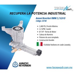 Bomba de alta presion RMW 2.2G24D, Ø-7/8, para motor a gasolina.
